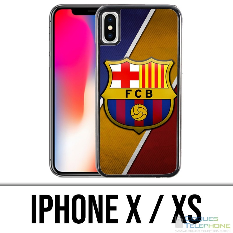 Coque iPhone X / XS - Football Fc Barcelona