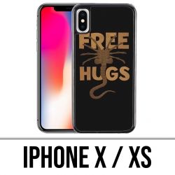 Coque iPhone X / XS - Free Hugs Alien