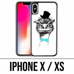 Coque iPhone X / XS - Funny Autruche
