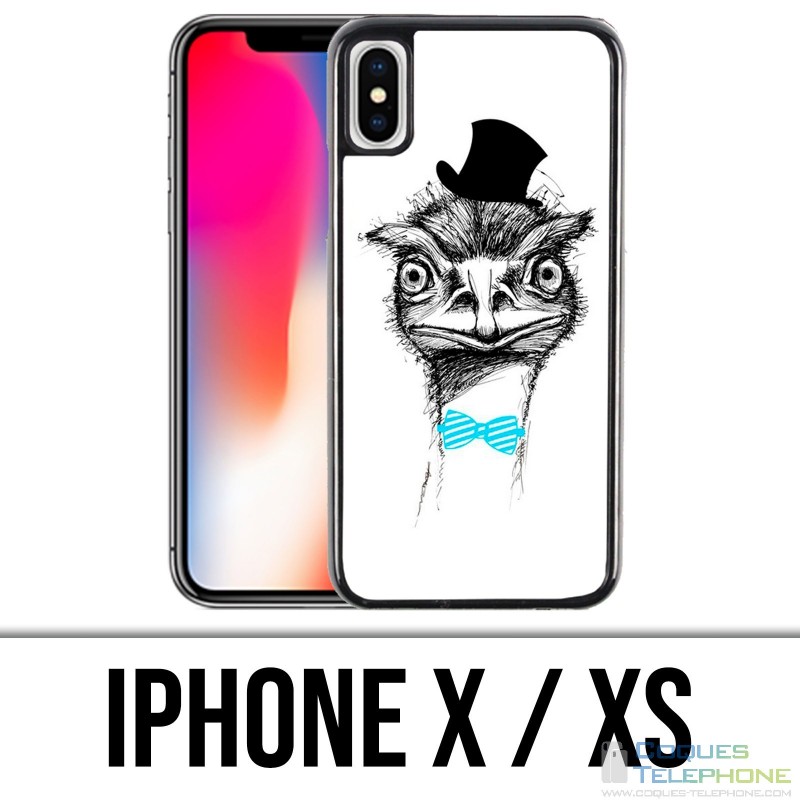 Custodia per iPhone X / XS - Struzzo divertente
