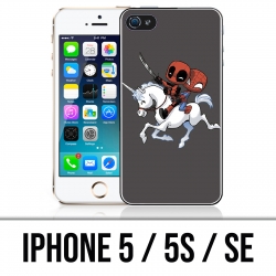 Coque iPhone 5 / 5S / SE - Licorne Deadpool Spiderman