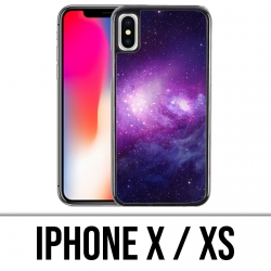Funda iPhone X / XS - Galaxia púrpura