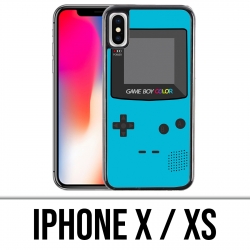 Custodia per iPhone X / XS - Game Boy Color Turquoise