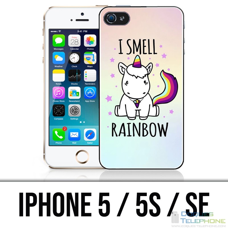 IPhone 5 / 5S / SE case - Unicorn I Smell Raimbow