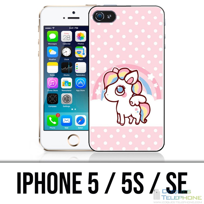 Funda iPhone 5 / 5S / SE - Unicorn Kawaii