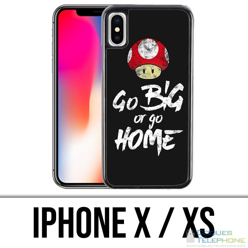 Coque iPhone X / XS - Go Big Or Go Home Musculation
