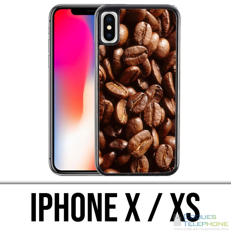 Funda iPhone X / XS - Granos de café