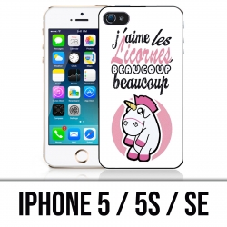 Coque iPhone 5 / 5S / SE - Licornes