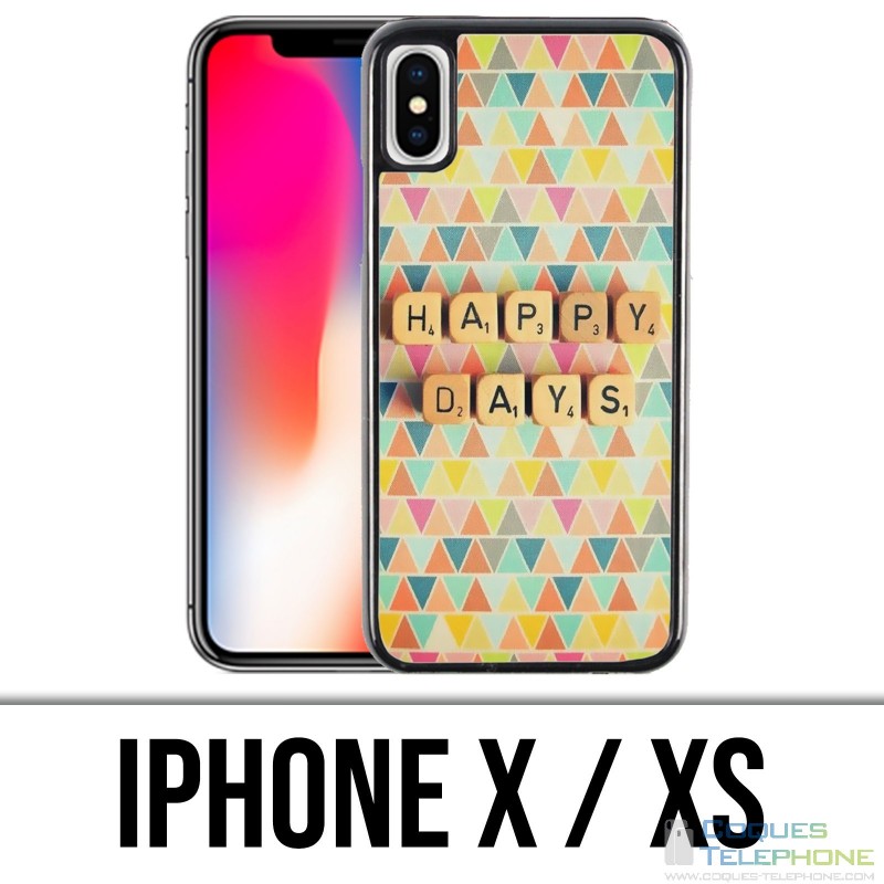 Custodia per iPhone X / XS - Happy Days