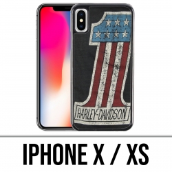 Coque iPhone X / XS - Harley Davidson Logo
