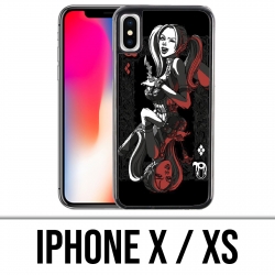 Funda iPhone X / XS - Tarjeta Harley Queen