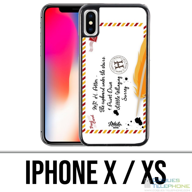 Coque iPhone X / XS - Harry Potter Lettre Poudlard