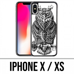 X / XS iPhone Fall - Eulen-Azteke