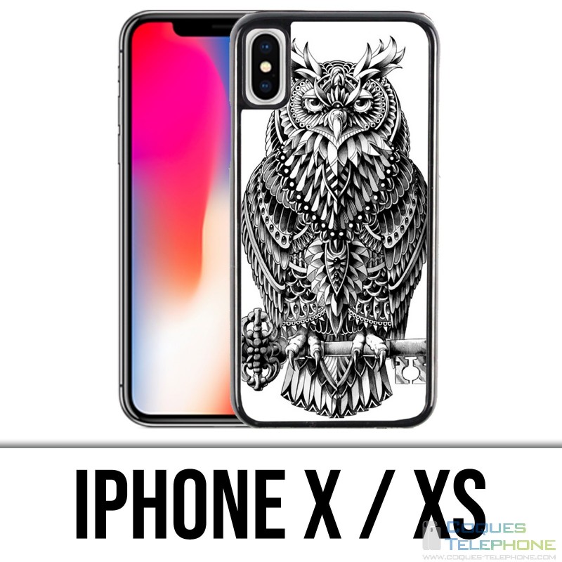 X / XS iPhone Case - Owl Azteque