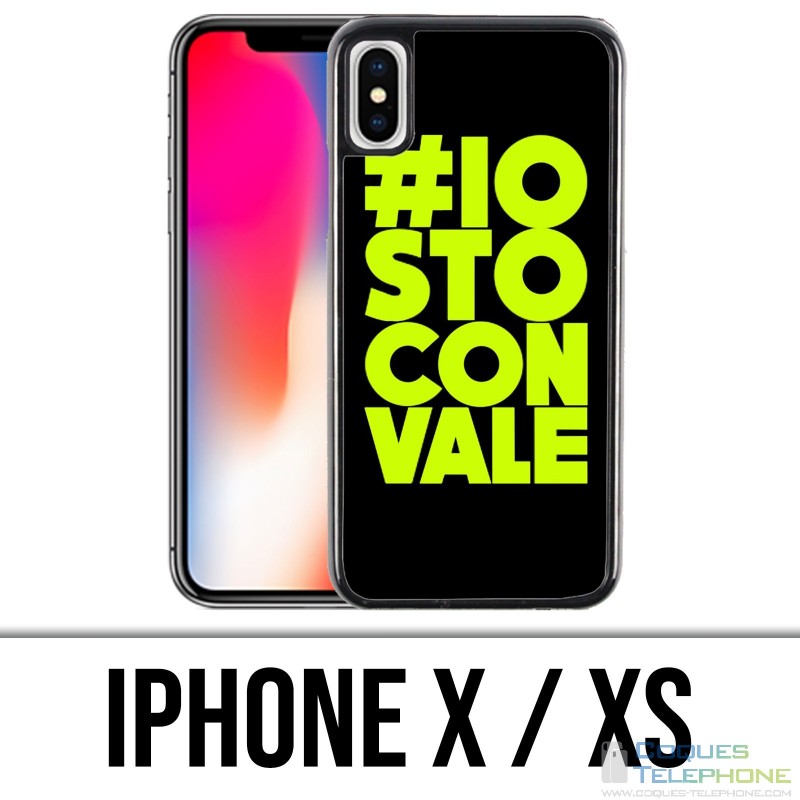 Coque iPhone X / XS - Io Sto Con Vale Motogp Valentino Rossi