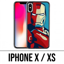 Coque iPhone X / XS - Iron Man Design Affiche
