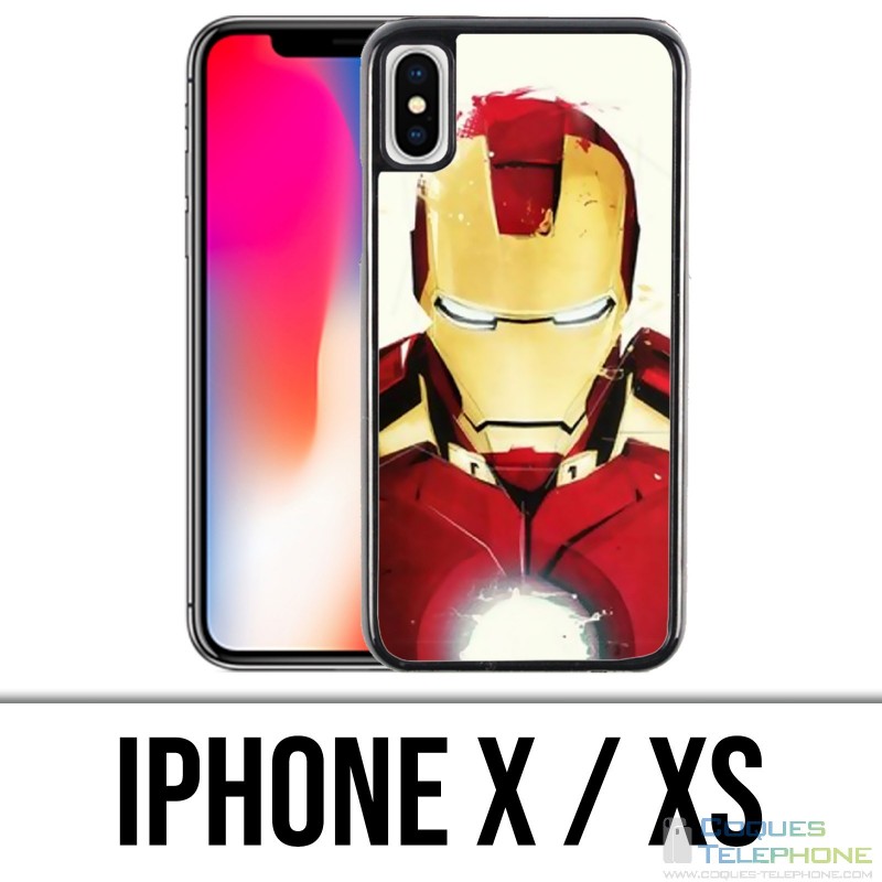 Coque iPhone X / XS - Iron Man Paintart