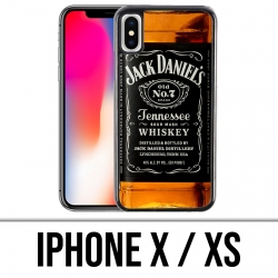 Custodia per iPhone X / XS - Bottiglia Jack Daniels