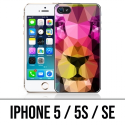 Coque iPhone 5 / 5S / SE - Lion Geometrique