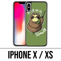 X / XS iPhone Case - Just Do It Slowly