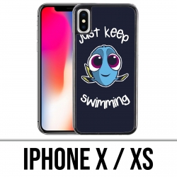 Coque iPhone X / XS - Just Keep Swimming