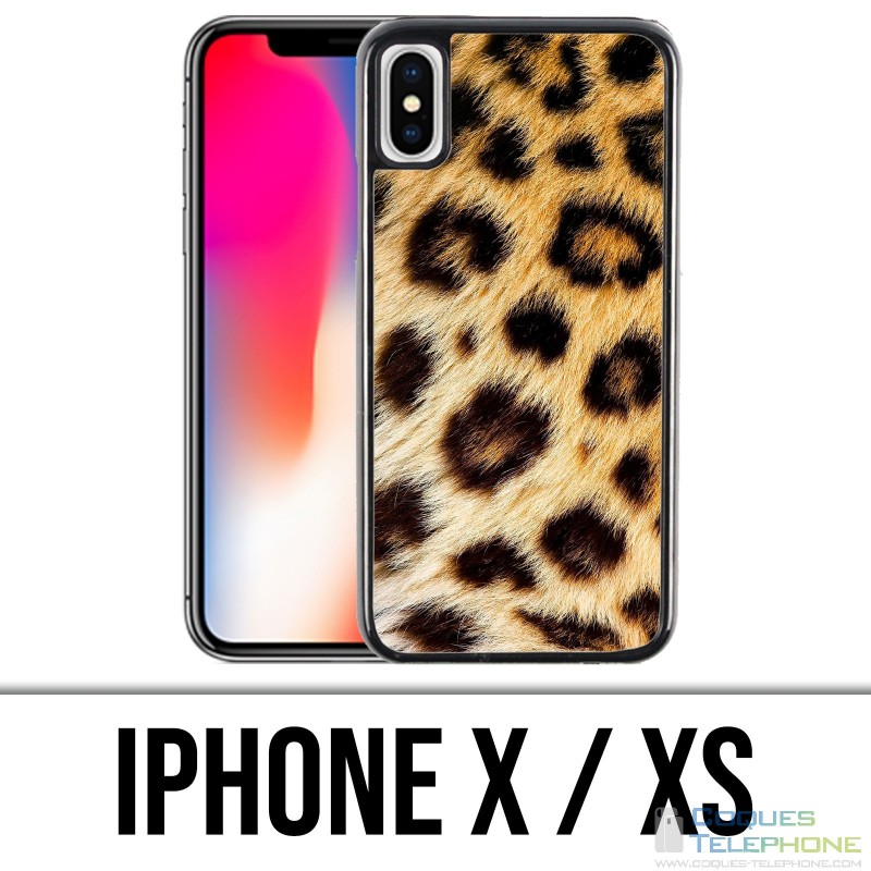 Custodia per iPhone X / XS - Leopardo