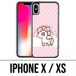 Funda iPhone X / XS - Unicornio Kawaii