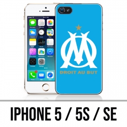 Coque iPhone 5 / 5S / SE - Logo Om Marseille Bleu