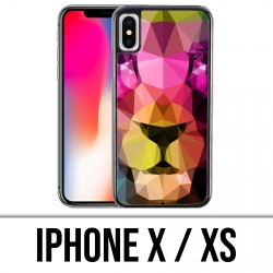 Coque iPhone X / XS - Lion Geometrique