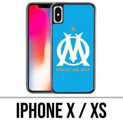 Coque iPhone X / XS - Logo Om Marseille Bleu