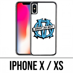 Coque iPhone X / XS - Logo Om Marseille Droit Au But