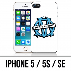 Coque iPhone 5 / 5S / SE - Logo Om Marseille Droit Au But