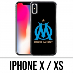 Coque iPhone X / XS - Logo Om Marseille Noir