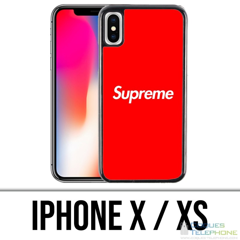 Coque iPhone X / XS - Logo Supreme