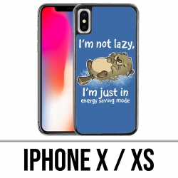 X / XS iPhone Case - Loutre Not Lazy