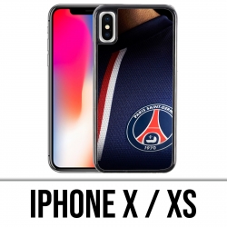 Custodia per iPhone X / XS - Camicia blu Psg Paris Saint Germain