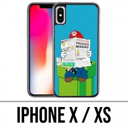 Coque iPhone X / XS - Mario Humour