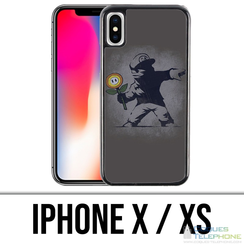 Coque iPhone X / XS - Mario Tag