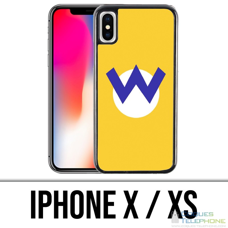 Coque iPhone X / XS - Mario Wario Logo