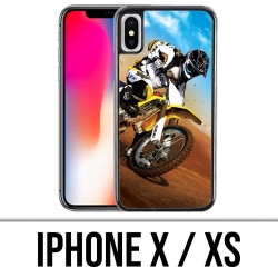 Coque iPhone X / XS - Motocross Sable