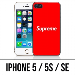 Coque iPhone 5 / 5S / SE - Logo Supreme