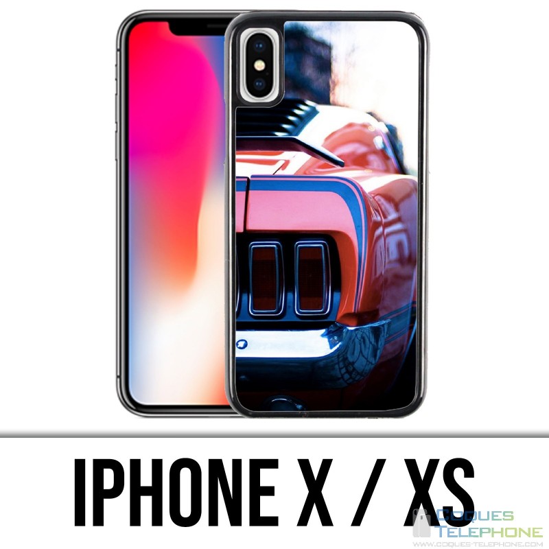 Coque iPhone X / XS - Mustang Vintage