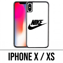 Coque iPhone X / XS - Nike Logo Blanc