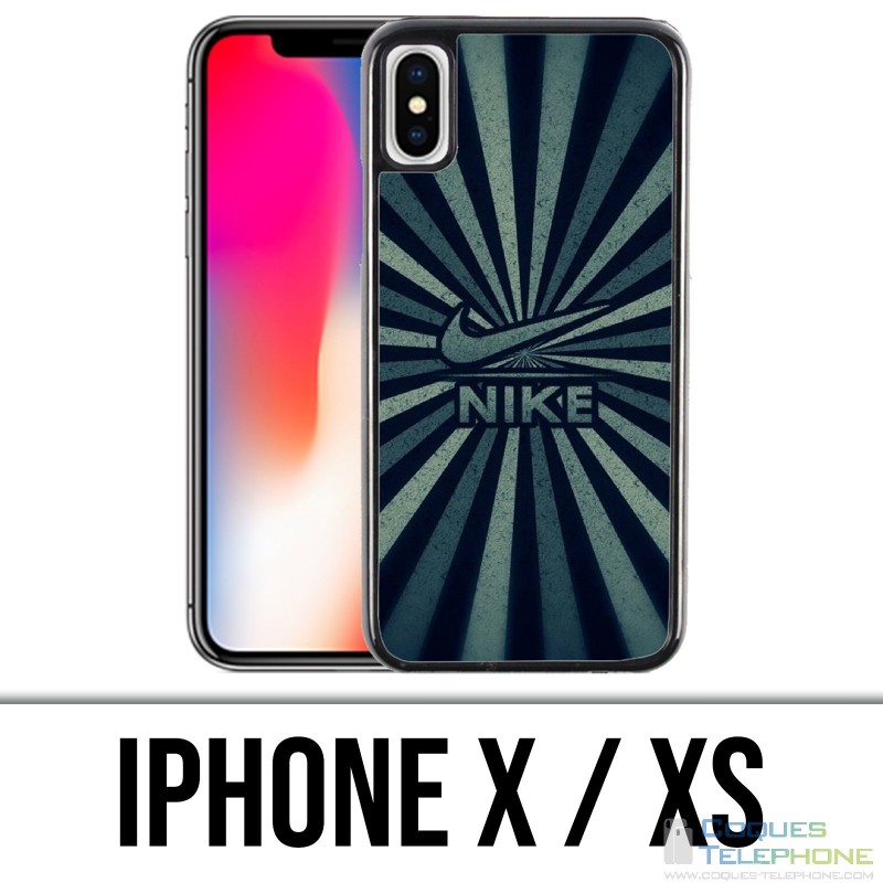 Coque iPhone X / XS - Nike Logo Vintage