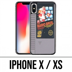 Custodia iPhone X / XS - Cartuccia Mario Bros Nintendo Nes