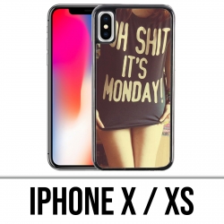 Custodia per iPhone X / XS - Oh Merda Monday Girl