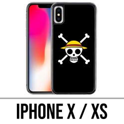 Coque iPhone X / XS - One Piece Logo Nom
