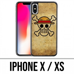 Custodia per iPhone X / XS - One Piece Logo vintage