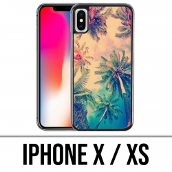 Coque iPhone X / XS - Palmiers