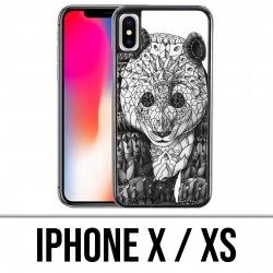 Coque iPhone X / XS - Panda Azteque
